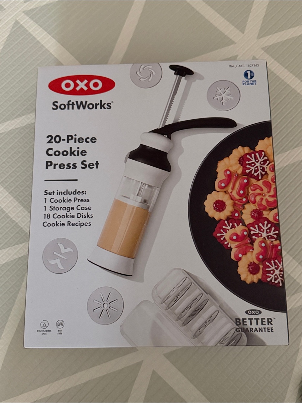 OXO SoftWorks Cookie Press Set in White and Black
